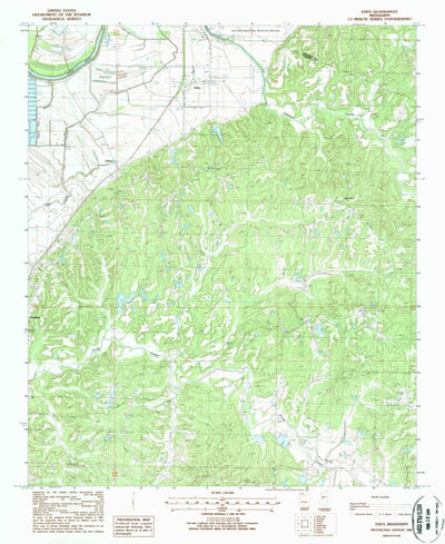 United States Geological Survey Eden, MS (1988, 24000-Scale) digital map