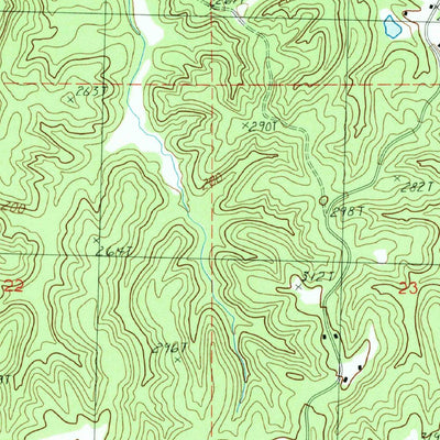 United States Geological Survey Eden, MS (1988, 24000-Scale) digital map