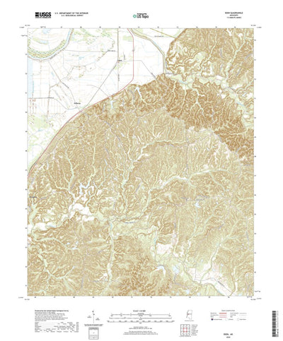 United States Geological Survey Eden, MS (2020, 24000-Scale) digital map