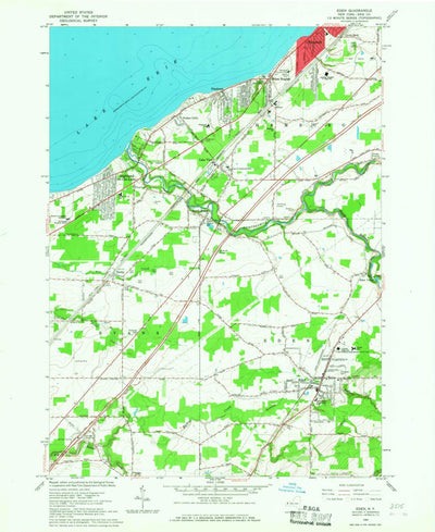 United States Geological Survey Eden, NY (1965, 24000-Scale) digital map