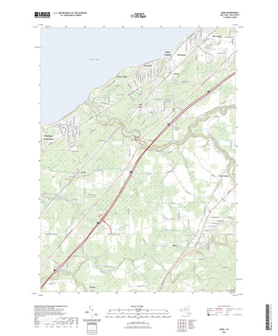 United States Geological Survey Eden, NY (2023, 24000-Scale) digital map
