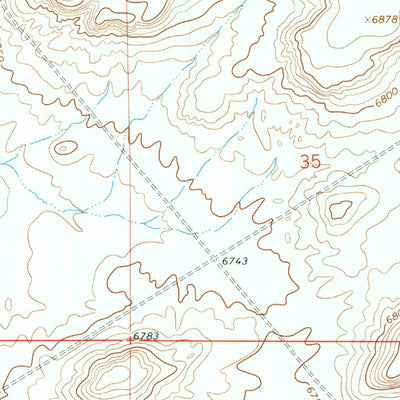 United States Geological Survey Eden Reservoir East, WY (1968, 24000-Scale) digital map