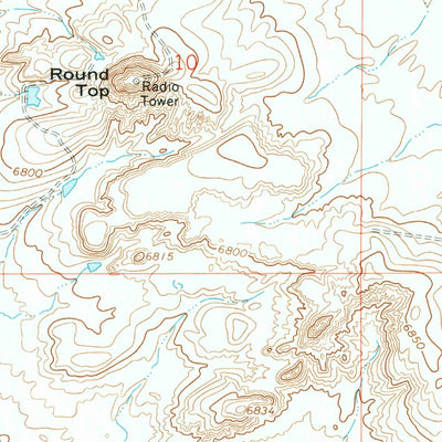 United States Geological Survey Eden Reservoir East, WY (1968, 24000-Scale) digital map