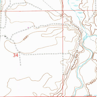 United States Geological Survey Eden Reservoir West, WY (1968, 24000-Scale) digital map