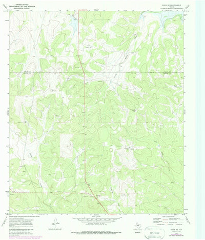 United States Geological Survey Eden SE, TX (1970, 24000-Scale) digital map