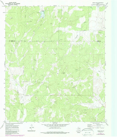 United States Geological Survey Eden SW, TX (1970, 24000-Scale) digital map