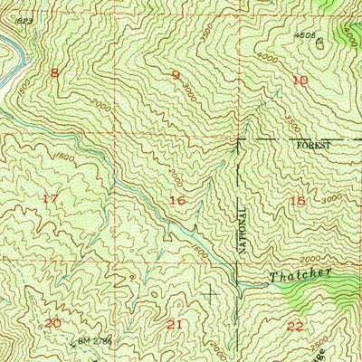 United States Geological Survey Eden Valley, CA (1952, 62500-Scale) digital map