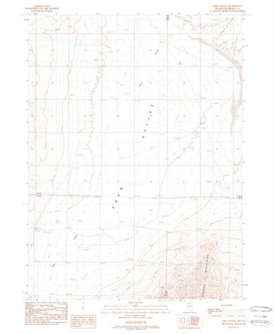 United States Geological Survey Eden Valley, NV (1988, 24000-Scale) digital map