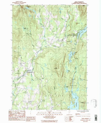 United States Geological Survey Eden, VT (1986, 24000-Scale) digital map
