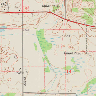 United States Geological Survey Eden, WI (1974, 24000-Scale) digital map