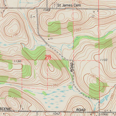 United States Geological Survey Eden, WI (1974, 24000-Scale) digital map