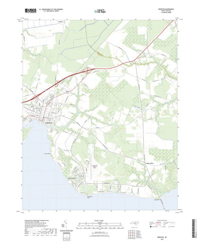 United States Geological Survey Edenton, NC (2022, 24000-Scale) digital map