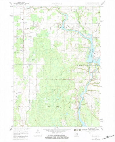 United States Geological Survey Edenville, MI (1969, 24000-Scale) digital map
