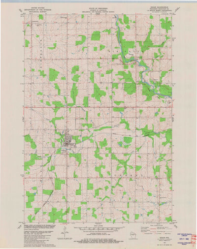 United States Geological Survey Edgar, WI (1981, 24000-Scale) digital map