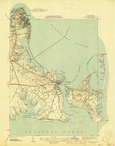 United States Geological Survey Edgartown, MA (1944, 31680-Scale) digital map