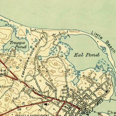 United States Geological Survey Edgartown, MA (1944, 31680-Scale) digital map