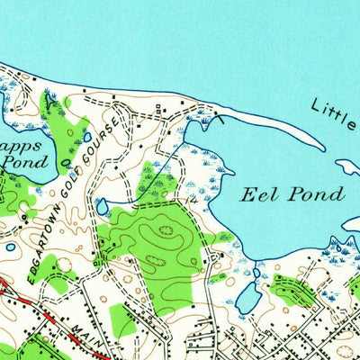 United States Geological Survey Edgartown, MA (1951, 24000-Scale) digital map