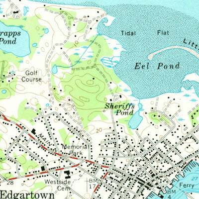 United States Geological Survey Edgartown, MA (1972, 24000-Scale) digital map