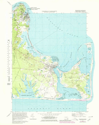 United States Geological Survey Edgartown, MA (1972, 25000-Scale) digital map