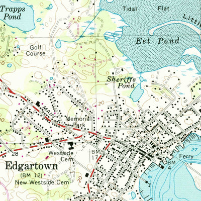 United States Geological Survey Edgartown, MA (1972, 25000-Scale) digital map