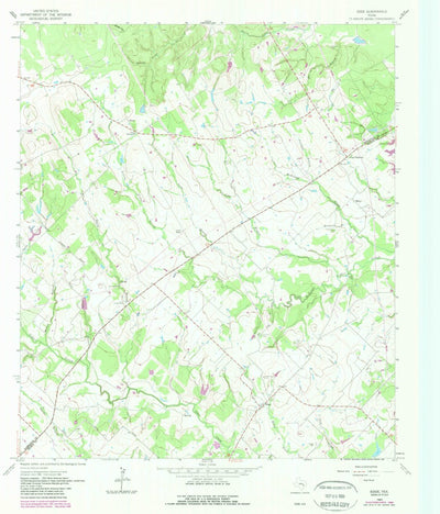 United States Geological Survey Edge, TX (1962, 24000-Scale) digital map