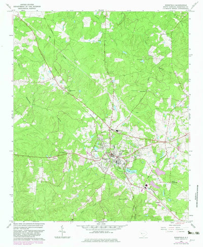 United States Geological Survey Edgefield, SC (1964, 24000-Scale) digital map