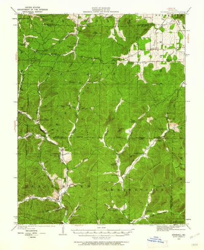 United States Geological Survey Edgehill, MO (1924, 62500-Scale) digital map