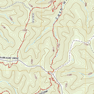 United States Geological Survey Edgehill, MO (2021, 24000-Scale) digital map