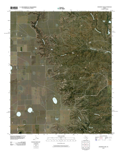United States Geological Survey Edgemon Lake, TX (2010, 24000-Scale) digital map