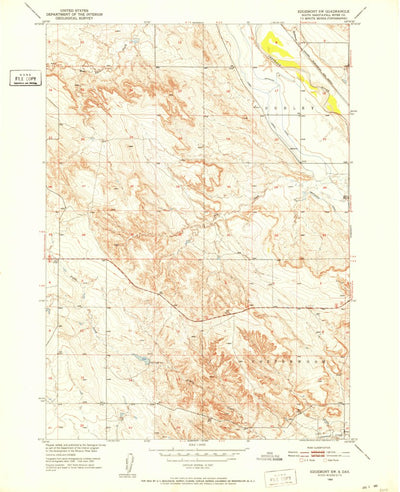 United States Geological Survey Edgemont SW, SD (1950, 24000-Scale) digital map