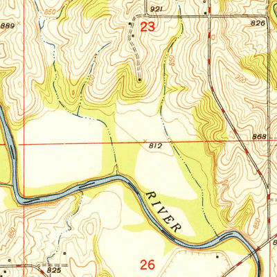 United States Geological Survey Edgerton, MO (1951, 24000-Scale) digital map
