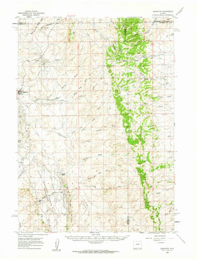 United States Geological Survey Edgerton, WY (1959, 62500-Scale) digital map