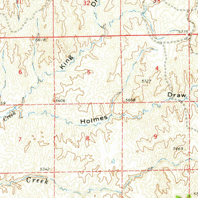 United States Geological Survey Edgerton, WY (1959, 62500-Scale) digital map