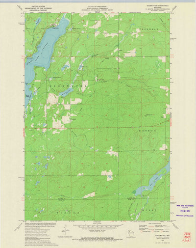 United States Geological Survey Edgewater, WI (1972, 24000-Scale) digital map