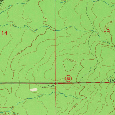 United States Geological Survey Edgewater, WI (1972, 24000-Scale) digital map