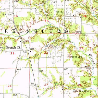 United States Geological Survey Edgewood, IL (1956, 62500-Scale) digital map