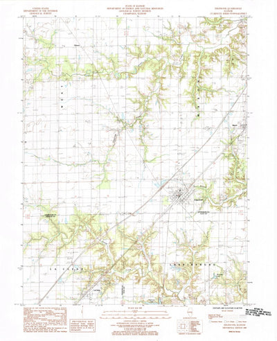 United States Geological Survey Edgewood, IL (1985, 24000-Scale) digital map