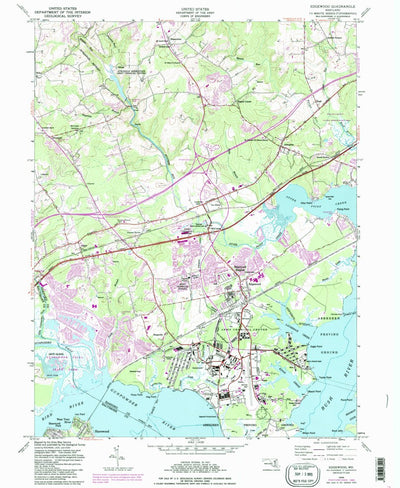 United States Geological Survey Edgewood, MD (1949, 24000-Scale) digital map