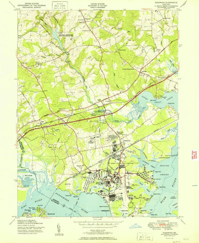 United States Geological Survey Edgewood, MD (1951, 24000-Scale) digital map