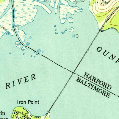United States Geological Survey Edgewood, MD (1951, 24000-Scale) digital map