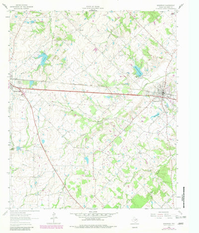 United States Geological Survey Edgewood, TX (1962, 24000-Scale) digital map