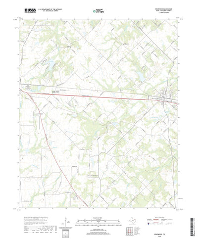 United States Geological Survey Edgewood, TX (2019, 24000-Scale) digital map