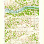 United States Geological Survey Edgington, IL-IA (1953, 62500-Scale) digital map