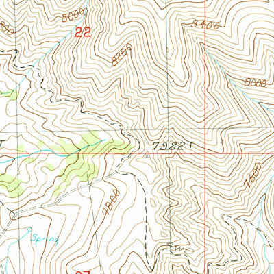 United States Geological Survey Edie Creek, ID-MT (1987, 24000-Scale) digital map