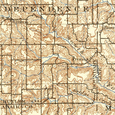 United States Geological Survey Edina, MO (1903, 125000-Scale) digital map
