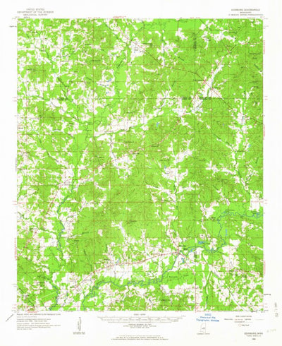 United States Geological Survey Edinburg, MS (1962, 62500-Scale) digital map