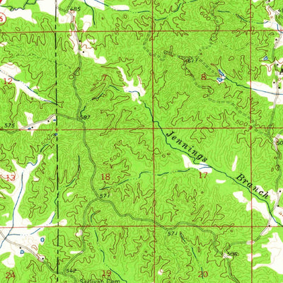 United States Geological Survey Edinburg, MS (1962, 62500-Scale) digital map
