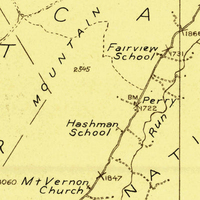United States Geological Survey Edinburg, VA-WV (1921, 48000-Scale) digital map