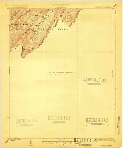 United States Geological Survey Edinburg, VA-WV (1923, 62500-Scale) digital map