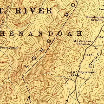 United States Geological Survey Edinburg, VA-WV (1923, 62500-Scale) digital map